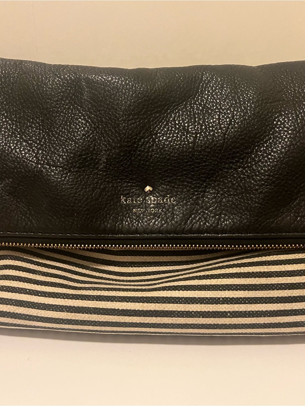 kate spadeStriped Foldover crossbody - READ DESCRIPTION